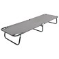 vidaXL Tumbona plegable acero gris