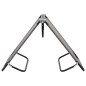 vidaXL Tumbona plegable acero gris