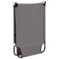 vidaXL Tumbona plegable acero gris