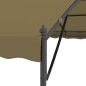 vidaXL Cenador gris taupe 4x3x2,6 m 180 g/m² vidaXL Cenador gris taupe 4x3x2,6 m 180 g/m²