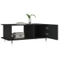 vidaXL Mesa de centro madera contrachapada negro 90x50x40 cm vidaXL Mesa de centro madera contrachapada negro 90x50x40 cm