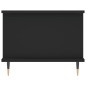 vidaXL Mesa de centro madera contrachapada negro 90x50x40 cm vidaXL Mesa de centro madera contrachapada negro 90x50x40 cm