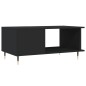 vidaXL Mesa de centro madera contrachapada negro 90x50x40 cm vidaXL Mesa de centro madera contrachapada negro 90x50x40 cm