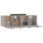 vidaXL Armarios pared 2 uds contrachapada gris hormigón 80x35x36,5 cm vidaXL Armarios pared 2 uds contrachapada gris hormigón 80x35x36,5 cm