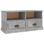 vidaXL Mueble de TV madera contrachapada gris hormigón 93x35,5x45 cm
