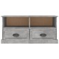 vidaXL Mueble de TV madera contrachapada gris hormigón 93x35,5x45 cm