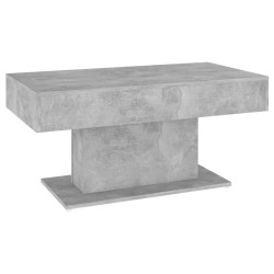 vidaXL Mesa de centro madera contrachapada gris hormigón 96x50x45 cm