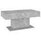 vidaXL Mesa de centro madera contrachapada gris hormigón 96x50x45 cm vidaXL Mesa de centro madera contrachapada gris hormigón 96x50x45 cm