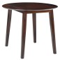 vidaXL Mesa de alas abatibles redonda MDF marrón vidaXL Mesa de alas abatibles redonda MDF marrón