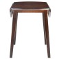 vidaXL Mesa de alas abatibles redonda MDF marrón vidaXL Mesa de alas abatibles redonda MDF marrón