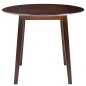 vidaXL Mesa de alas abatibles redonda MDF marrón vidaXL Mesa de alas abatibles redonda MDF marrón