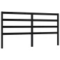 vidaXL Cabecero de cama madera maciza de pino negro 206x4x100 cm vidaXL Cabecero de cama madera maciza de pino negro 206x4x100 cm