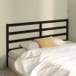 vidaXL Cabecero de cama madera maciza de pino negro 206x4x100 cm vidaXL Cabecero de cama madera maciza de pino negro 206x4x100 cm