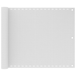vidaXL Toldo para balcón HDPE 75x600 cm blanco