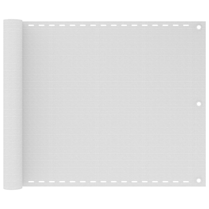 vidaXL Toldo para balcón HDPE 75x600 cm blanco vidaXL Toldo para balcón HDPE 75x600 cm blanco