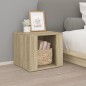 vidaXL Mesita de noche madera contrachapada roble Sonoma 41x40x36 cm vidaXL Mesita de noche madera contrachapada roble Sonoma 41x40x36 cm