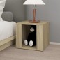 vidaXL Mesita de noche madera contrachapada roble Sonoma 41x40x36 cm vidaXL Mesita de noche madera contrachapada roble Sonoma 41x40x36 cm