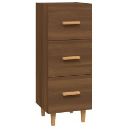 vidaXL Aparador madera de ingeniería marrón roble 34,5x34x90 cm