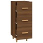 vidaXL Aparador madera de ingeniería marrón roble 34,5x34x90 cm vidaXL Aparador madera de ingeniería marrón roble 34,5x34x90 cm