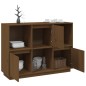 vidaXL Aparador de madera maciza de pino marrón miel 110,35x35x80 cm vidaXL Aparador de madera maciza de pino marrón miel 110,35x35x80 cm