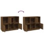 vidaXL Aparador de madera maciza de pino marrón miel 110,35x35x80 cm vidaXL Aparador de madera maciza de pino marrón miel 110,35x35x80 cm