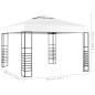 vidaXL Carpa cenador de jardín blanco 3x3 m vidaXL Carpa cenador de jardín blanco 3x3 m