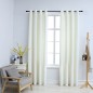 vidaXL Cortinas opacas con anillas 2 pzas terciopelo crema 140x245 cm vidaXL Cortinas opacas con anillas 2 pzas terciopelo crema 140x245 cm