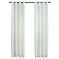 vidaXL Cortinas opacas con anillas 2 pzas terciopelo crema 140x245 cm vidaXL Cortinas opacas con anillas 2 pzas terciopelo crema 140x245 cm