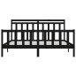 vidaXL Estructura de cama de madera maciza de pino negra 200x200 cm vidaXL Estructura de cama de madera maciza de pino negra 200x200 cm