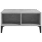 vidaXL Mesa de centro madera contrachapada gris hormigón 60x60x30 cm vidaXL Mesa de centro madera contrachapada gris hormigón 60x60x30 cm