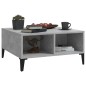 vidaXL Mesa de centro madera contrachapada gris hormigón 60x60x30 cm vidaXL Mesa de centro madera contrachapada gris hormigón 60x60x30 cm