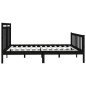 vidaXL Estructura de cama de madera maciza de pino negra 200x200 cm vidaXL Estructura de cama de madera maciza de pino negra 200x200 cm