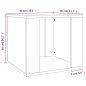vidaXL Mesita de noche madera contrachapada roble marrón 41x40x36 cm