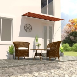vidaXL Toldo retráctil naranja y marrón 300x150 cm