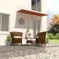 vidaXL Toldo retráctil naranja y marrón 300x150 cm vidaXL Toldo retráctil naranja y marrón 300x150 cm