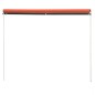 vidaXL Toldo retráctil naranja y marrón 300x150 cm vidaXL Toldo retráctil naranja y marrón 300x150 cm
