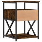 vidaXL Mesita de noche madera de ingeniería roble ahumado 40x42x55 cm