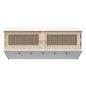 vidaXL Perchero de pared madera contrachapada blanco y ratán natural vidaXL Perchero de pared madera contrachapada blanco y ratán natural