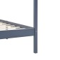 vidaXL Cama con dosel de madera maciza de pino gris 180x200 cm vidaXL Cama con dosel de madera maciza de pino gris 180x200 cm