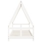vidaXL Estructura de cama para niños madera de pino blanco 80x200 cm vidaXL Estructura de cama para niños madera de pino blanco 80x200 cm
