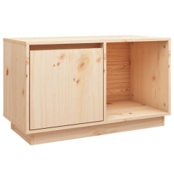 vidaXL Mueble de TV de madera maciza de pino 74x35x44 cm