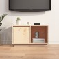 vidaXL Mueble de TV de madera maciza de pino 74x35x44 cm