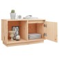 vidaXL Mueble de TV de madera maciza de pino 74x35x44 cm