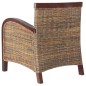vidaXL Sillón de ratán tejido a mano 
