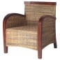 vidaXL Sillón de ratán tejido a mano 