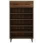 vidaXL Mueble zapatero madera contrachapada roble marrón 60x35x105 cm