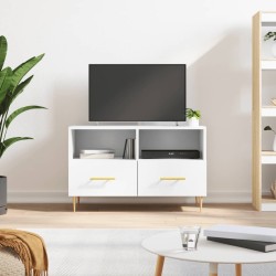 vidaXL Mueble para TV madera contrachapada blanco 80x36x50 cm