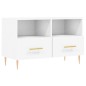 vidaXL Mueble para TV madera contrachapada blanco 80x36x50 cm
