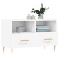 vidaXL Mueble para TV madera contrachapada blanco 80x36x50 cm