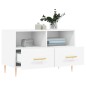 vidaXL Mueble para TV madera contrachapada blanco 80x36x50 cm
